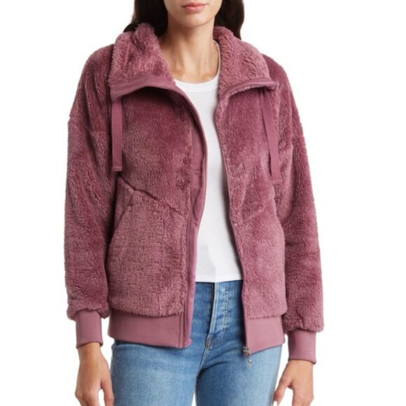 Spyder Jackets & Blazers - Spyder Womens L Bailey Faux Shearling Jacket in Tulipwood Purple NEW